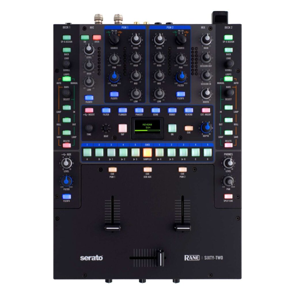 Rane Sixty Two Serato Scratch Live Mixer With FX BJs Sound & Lighting