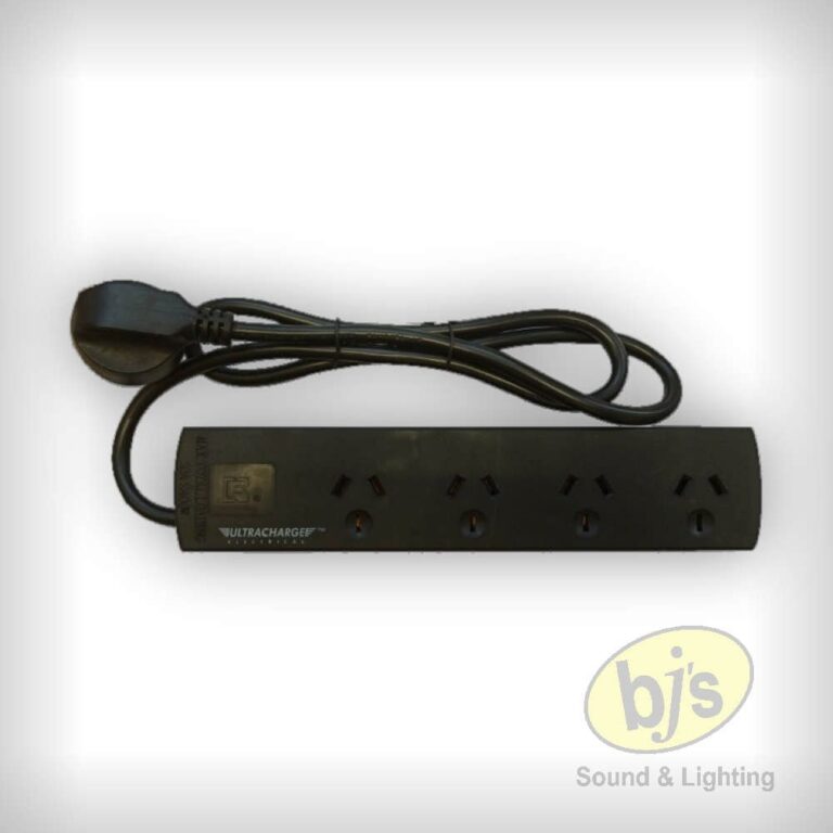 BJs Sound & Lighting Hire - 4 way powerboard black bjs web w