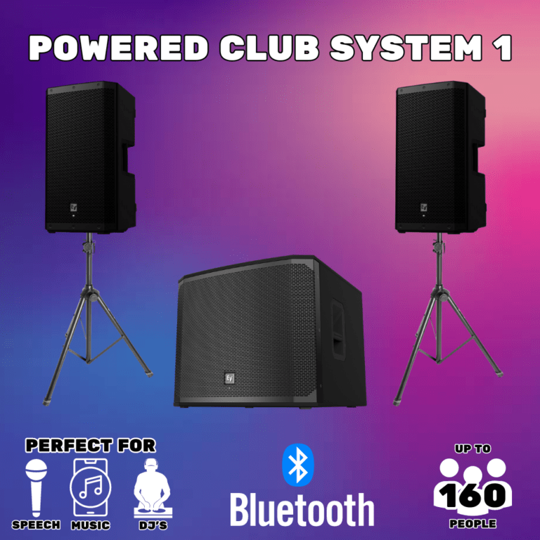BJs Sound & Lighting Hire - Powered Club System 1