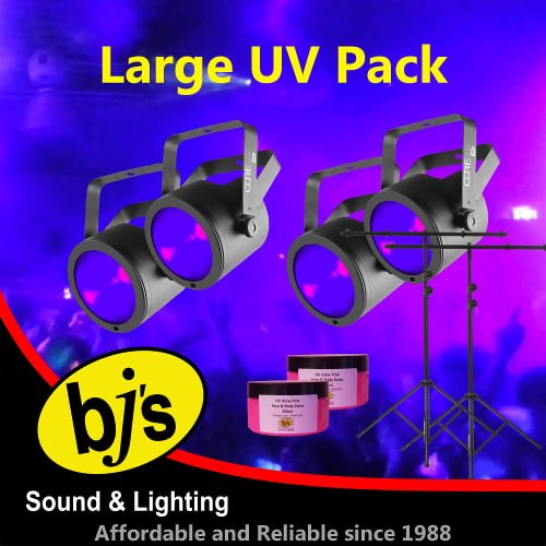BJs Sound & Lighting Hire - Large UV Pack