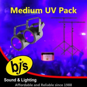BJs Sound & Lighting Hire - Medium UV Pack 500px