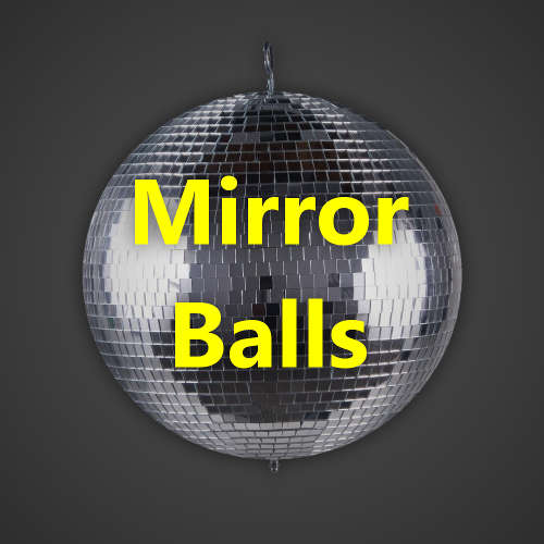 Mirror Balls BJs Sound & Lighting Hire