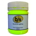 BJs Sound & Lighting Hire - BJs UV Paint 250ml yellow bjs web