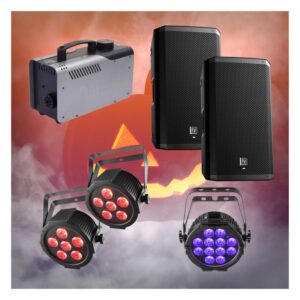 BJs Sound & Lighting Hire - Halloween Small Pack with Pair of 12inch Speakers bjs web