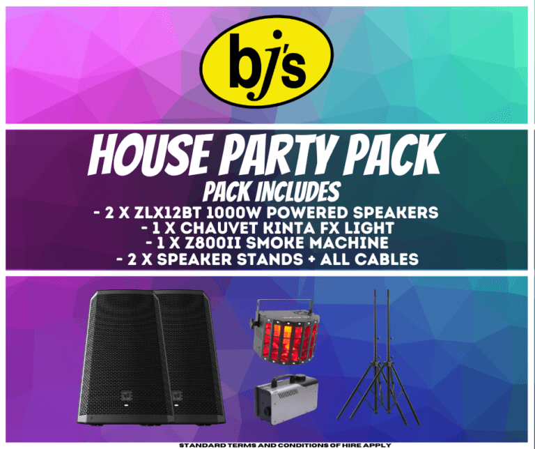 BJs Sound & Lighting Hire - HOUSE PARTY PACK