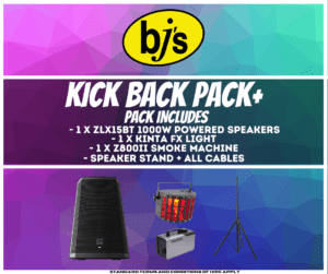 BJs Sound & Lighting Hire - KICK BACK PACK