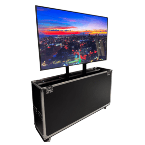 LG 75" TV in Self-Lifting Motorised Roadcase