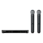 Shure BLX288 Receiver with 2 x SM58 Transmitters (Band M17 662-686 MHz) - Dual Microphone Kit