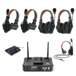 Hollyland Solidcom C1 Pro Wireless Intercom System - Hub with 4 x Wireless Headsets 1 x Wired Headset