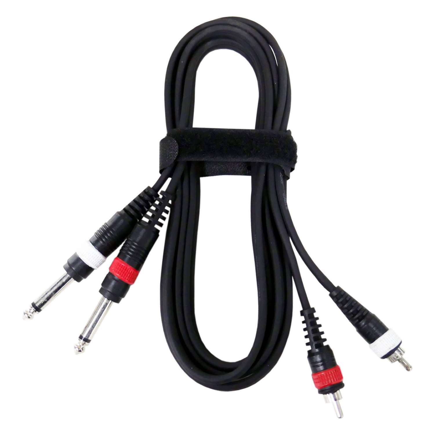 UXL PHR 2 2 MTR 2 M 6 3MM JACKS TO 2 RCA PATCH CABLE BJs Sound