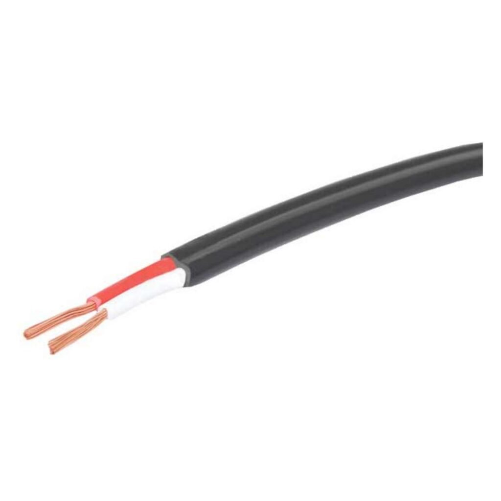 Altronics Cable Dbl Ins Fig 8 24/.2 Blk W2172 100m Roll BJs Sound