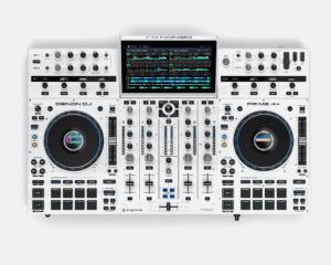 Denon DJ Prime 4+ Standalone 4-Deck DJ System W/ Wifi, Streaming & 10" Screen (White)