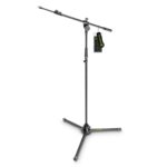 Gravity GMS4322B mic stand w/ folding tripod base & 2 point adj tele boom